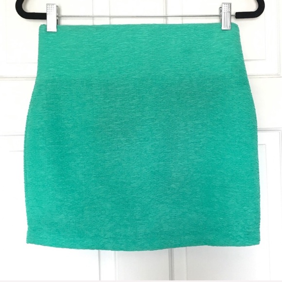 BCBGeneration Turquoise Blue Bodycon Mini Skirt - Picture 3 of 4